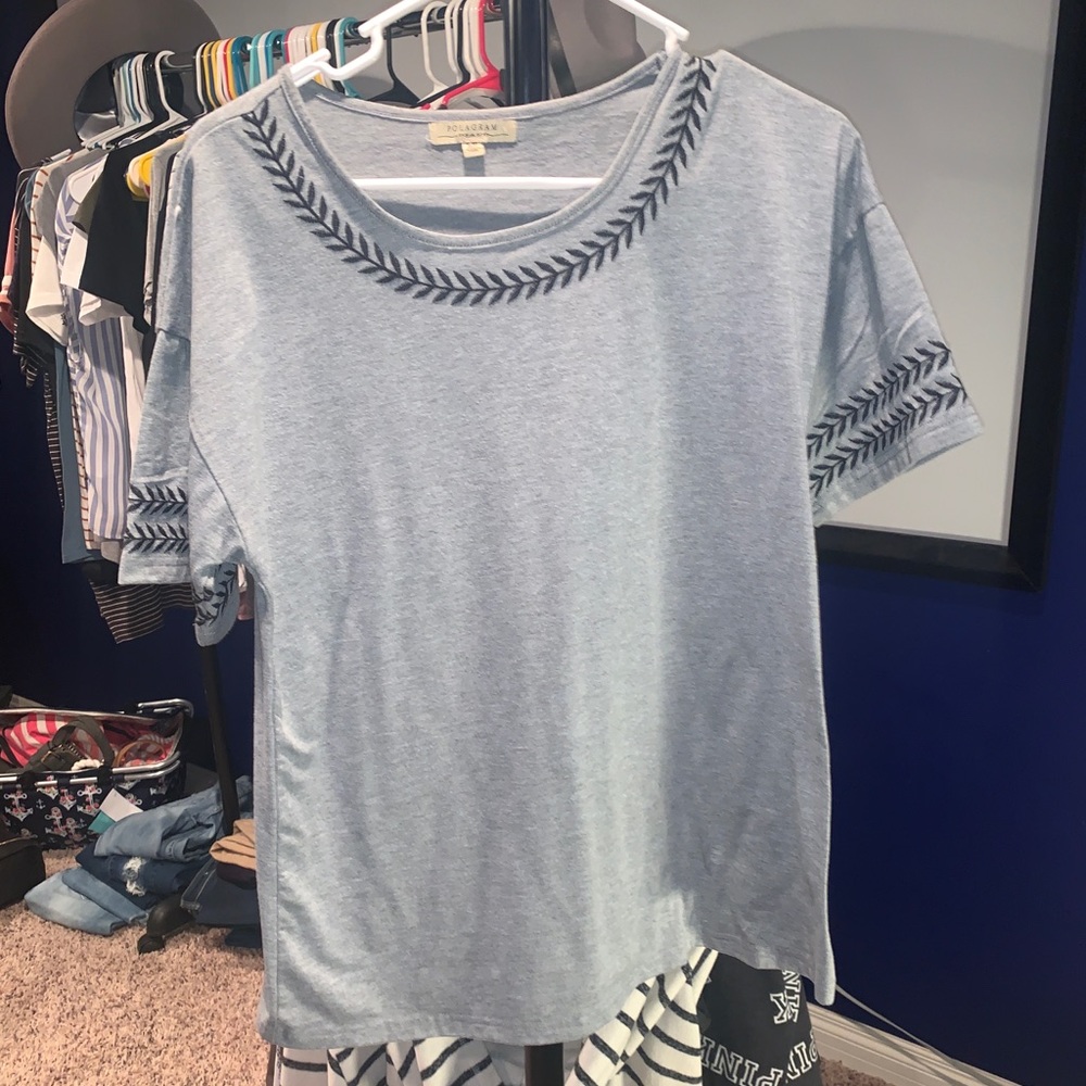 Heather gray shirt